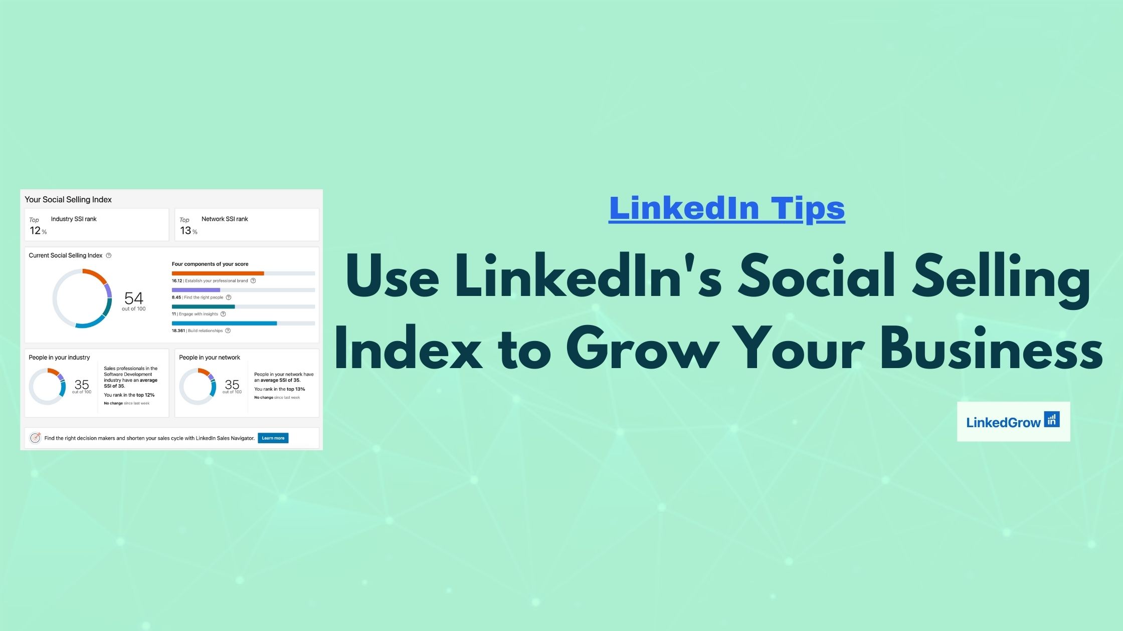 How to Use LinkedIn's Social Selling Index to Grow Your Business